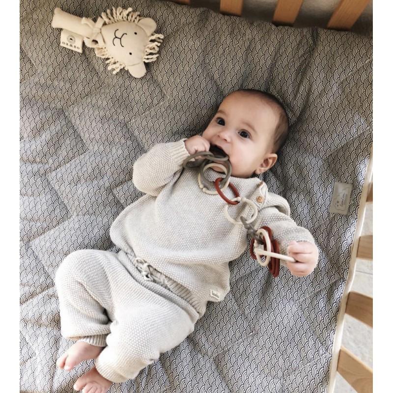 BIBS Loops Chocolate Blush Dark Oak