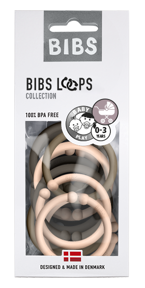 BIBS Loops Chocolate Blush Dark Oak