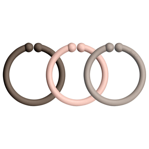 BIBS Loops Chocolate Blush Dark Oak